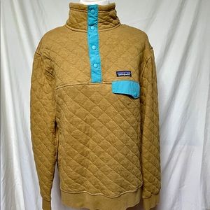 Patagonia quarter snap quilted fleece sweatshirt